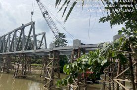 Berkat Bantuan Keuangan Pemprov Sulsel Rp16 Miliar, Jembatan Salujambu Penghubung Luwu-Lutra Segera Difungsikan