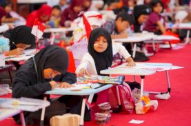 Lomba Menggambar Jadi Ruang Anak Ekspresikan Kreativitas di Peringatan HUT Kemerdekaan RI Ke-81