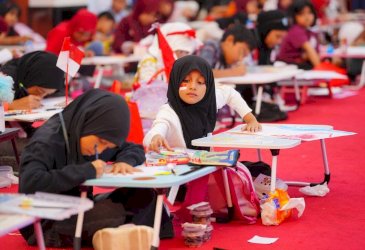 Lomba Menggambar Jadi Ruang Anak Ekspresikan Kreativitas di Peringatan HUT Kemerdekaan RI Ke-81