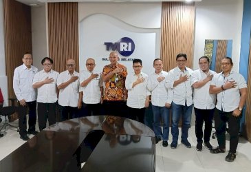 Lawan Hoaks, PWI dan TVRI Sulsel Jajaki Kerja Sama Strategis