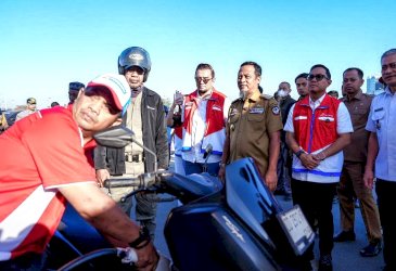 Pemotor Bisa Isi BBM di Modular SPBU CPI Makassar