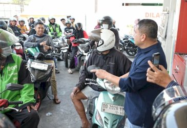 Sidak SPBU, Munafri Arifuddin: Pelayanan Petugas Harus Ditambah