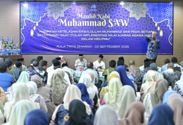 PDAM Makassar Maulid Nabi Muhammad SAW, Andi Syahrum Tekankan Keteladanan dan Kedisiplinan Pegawai