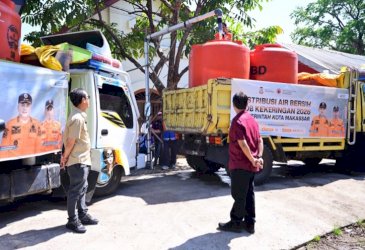 PDAM Makassar Salurkan 2.550 M&sup3; Air Bersih untuk Warga Terdampak Kekeringan