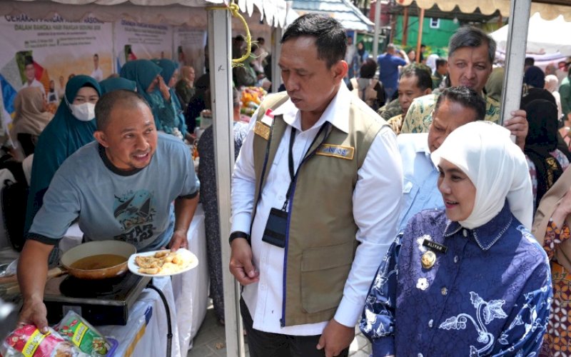 GPM. Wakil Wali Kota Makassar, Aliyah Mustika Ilham, menghadiri Gerakan Pangan Murah (GPM) Nasional dalam rangka memperingati Hari Pangan Sedunia 2026 yang dilaksanakan serentak di 38 provinsi dan 514 kabupaten/kota di Indonesia, Kamis (22/10/2026). foto: istimewa
