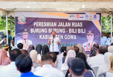 Andi Sudirman Sulaiman Resmikan Jalan Burung-burung&ndash;Bili-bili di Gowa