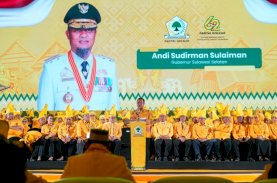 Andi Sudirman Sulaiman Hadiri Pelantikan Pengurus Golkar Sulsel 2025-2030