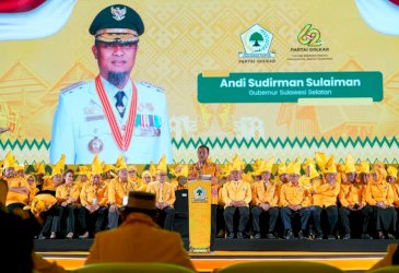 Andi Sudirman Sulaiman Hadiri Pelantikan Pengurus Golkar Sulsel 2025-2030