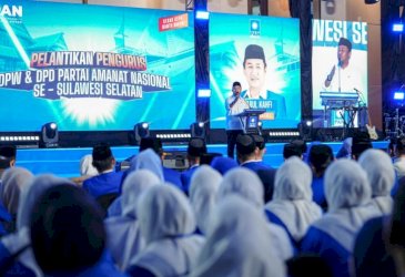 Andi Sudirman Sulaiman Paparkan Pembangunan Sulsel di Depan Kader PAN Pelantikan Pengurus PAN Se-Sulsel