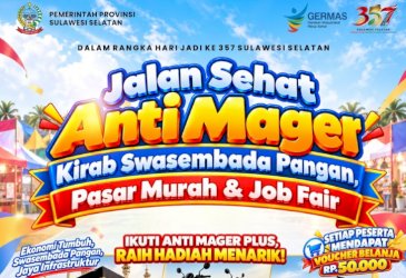 Andi Sudirman Sulaiman Sediakan Voucher Belanja Rp50.000 untuk Peserta Jalan Sehat Anti Mager