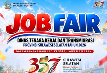 Job Fair Sulsel 2026: Andi Sudirman Sulaiman Gandeng 30 Perusahaan, Buka 1.230 Lowongan Kerja