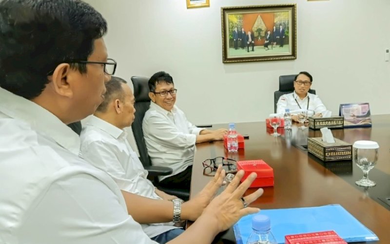 AUDIENSI. Pengurus (PWI Sulsel masa bakti 2026&ndash;2031 audiensi dengan Bank Indonesia Sulsel di Kantor BI Sulsel, Rabu (7/10/2026). foto: istimewa